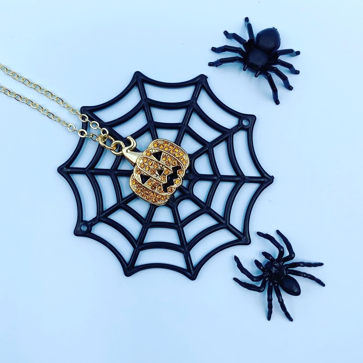 Spooky pumpkin necklace