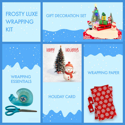 Frosty luxe gift wrapping kit