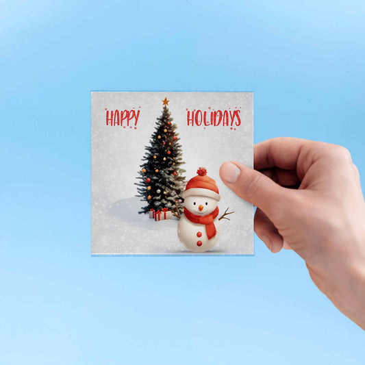 Frosty greeting card
